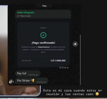 Pago confirmado de 2.000.000