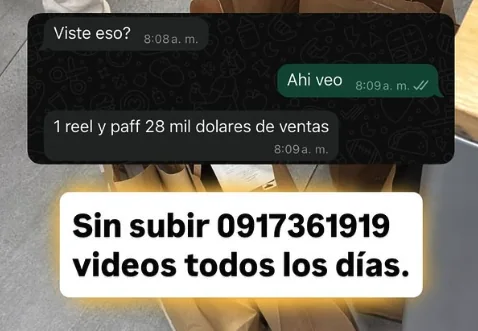 Un solo video trajo 28 mil dólares en ventas